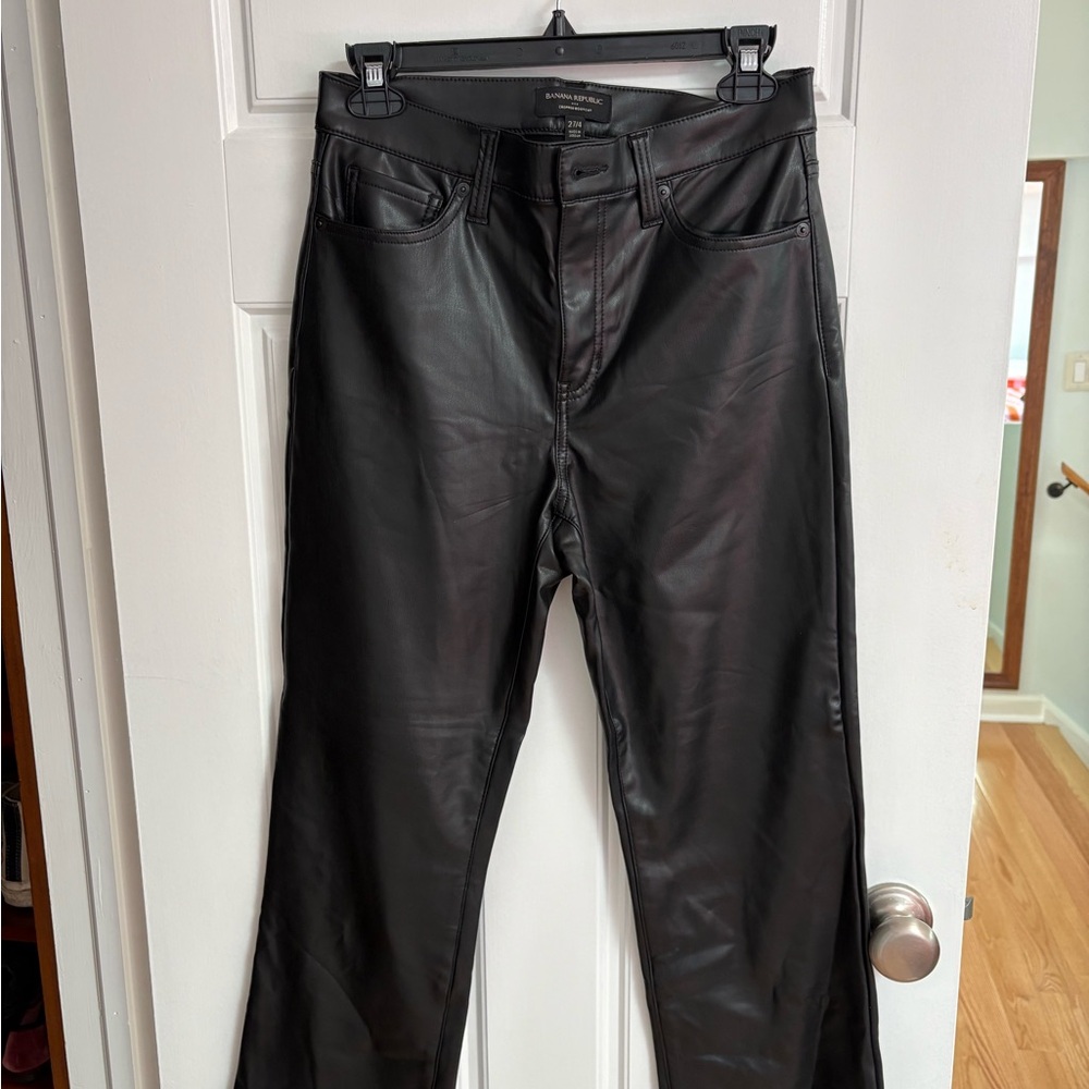 Banana Republic Black Cropped Bootcut Pants